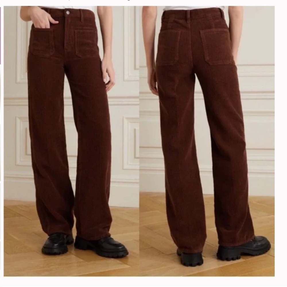 Reformation Brown Wide Leg Pants